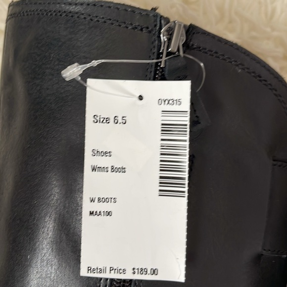 Franco Sarto Black Genuine Leather Henrietta Boots - Picture 7 of 15